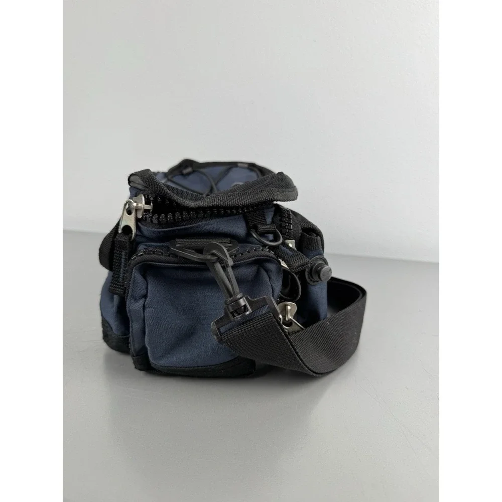 Flambeau Pro Angler Fishing Hunting Bag Multiple Zippers Pockets Strap Blue